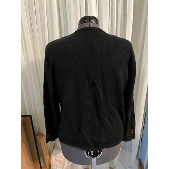 ugly christmas sweater beaded topiaries 1980s - Picture 6 of 10